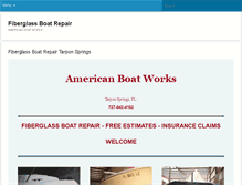 Tablet Screenshot of americanboatworks.com